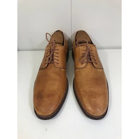 Cole Haan Leather Round Toe Lace-Up Oxford Dress Shoes C11432 Brown US 10.5 M - Picture 1 of 6